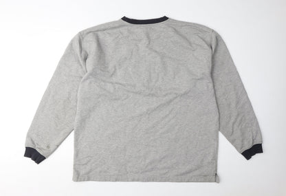 Mens UK Size 2XL FILA Grey Pullover Sweatshirt