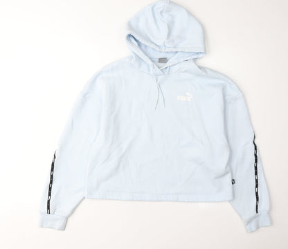 Puma Women's Blue Pullover Hoodie - Size M