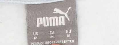 Puma Women's Blue Pullover Hoodie - Size M