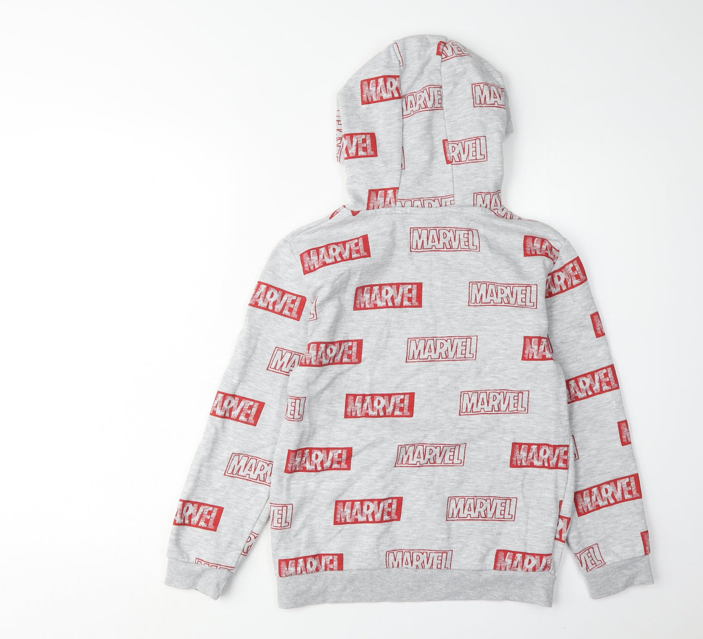 Marvel Boys Grey Pullover Hoodie, 9-10 Years, Graphic Print