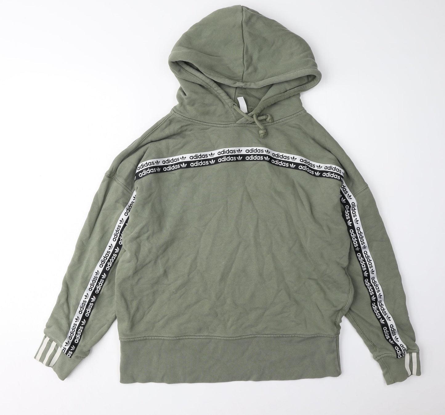 Adidas Women's Green Pullover Hoodie, Size 10