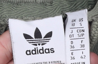 Adidas Women's Green Pullover Hoodie, Size 10