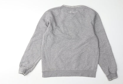 ALPHALAB Grey Mens L Pullover Sweatshirt