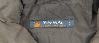 Womens UK Size 10 Peter Storm Brown Military Jacket
