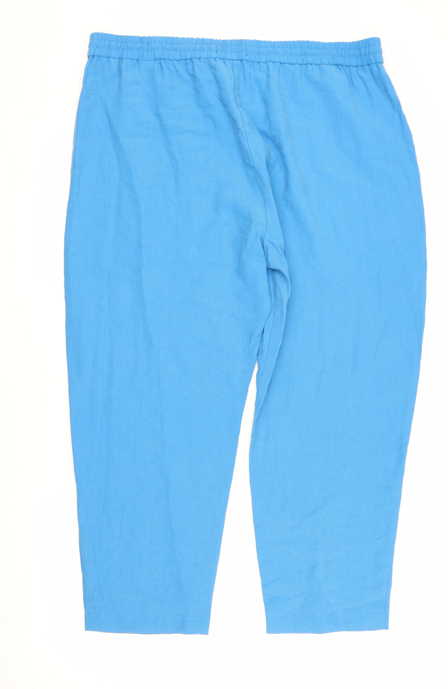 Womens UK Size 20 Marks and Spencer Relaxed Fit  Blue Trousers