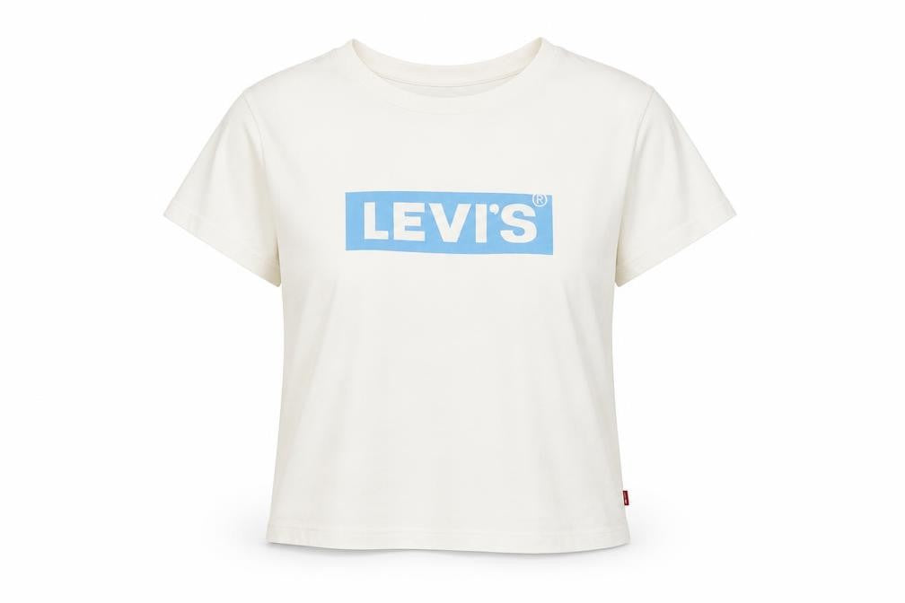 Womens UK Size M Levi's White Basic T-Shirt