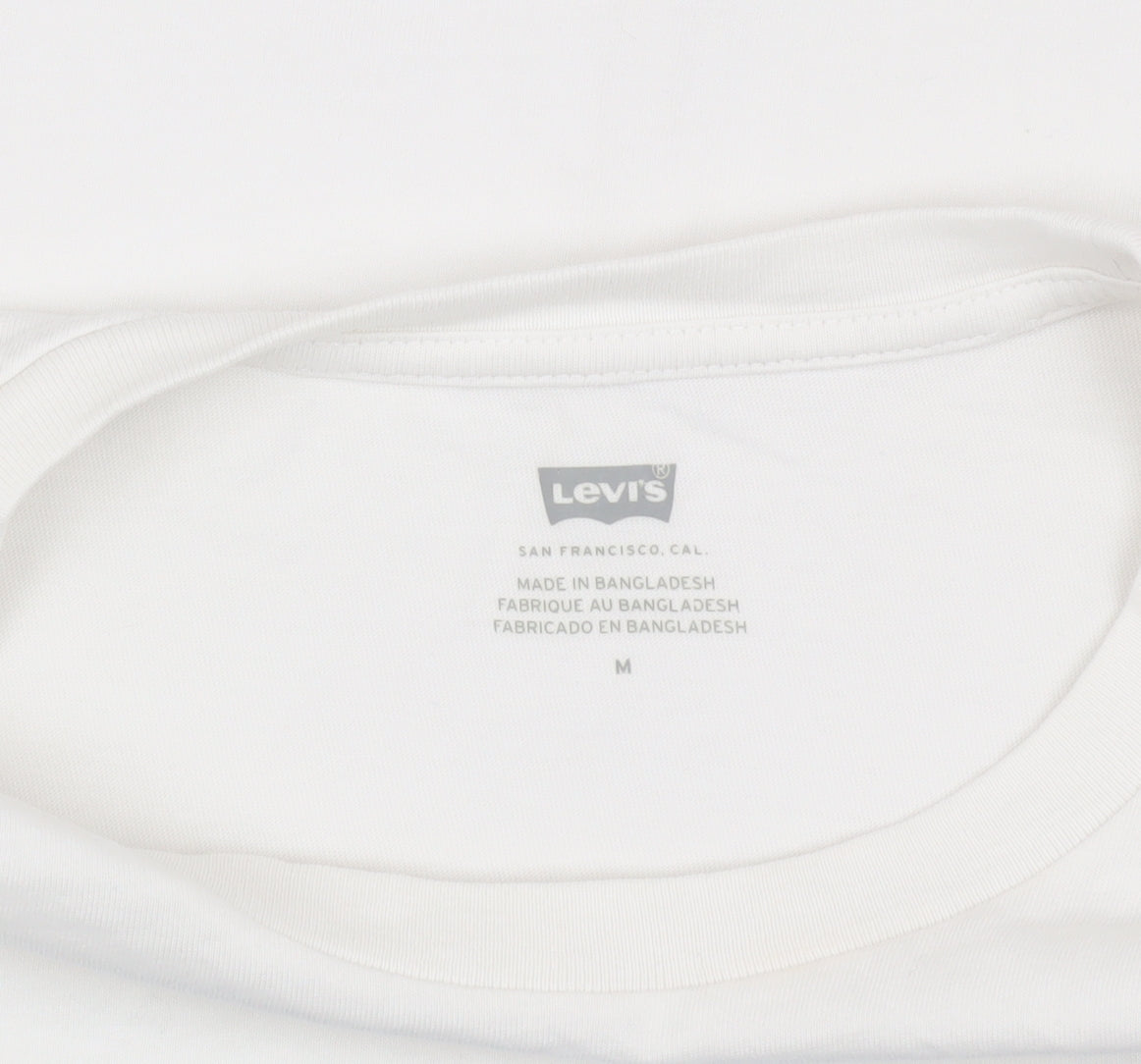 Womens UK Size M Levi's White Basic T-Shirt