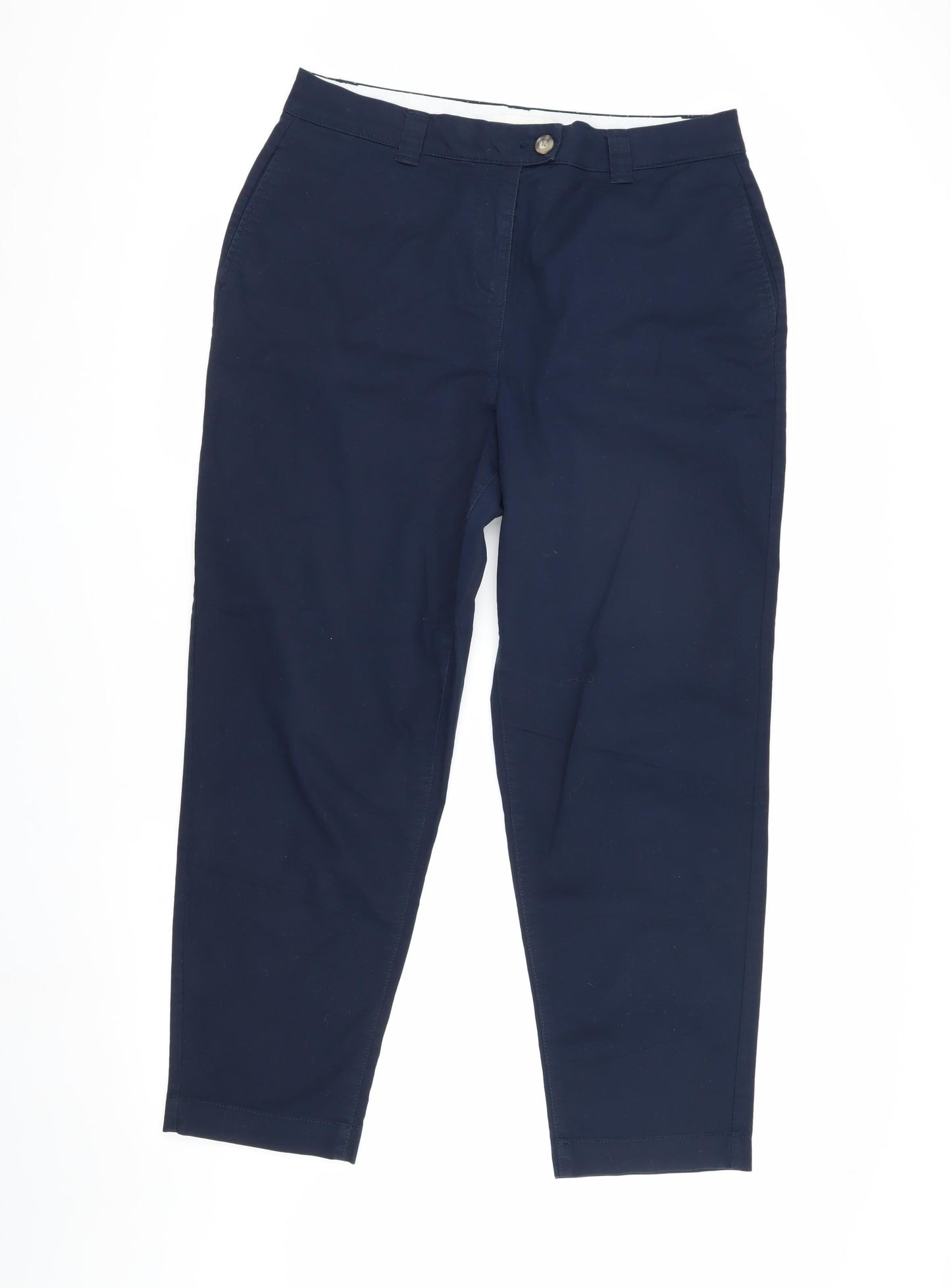 Next Men's Blue Chino Trousers, Size L, Straight Leg