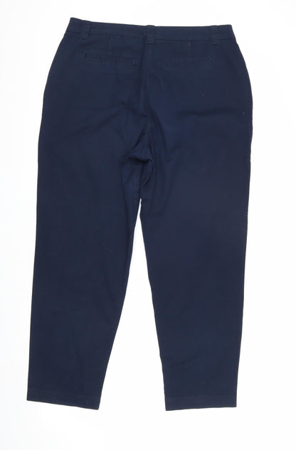 Next Men's Blue Chino Trousers, Size L, Straight Leg