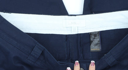 Next Men's Blue Chino Trousers, Size L, Straight Leg