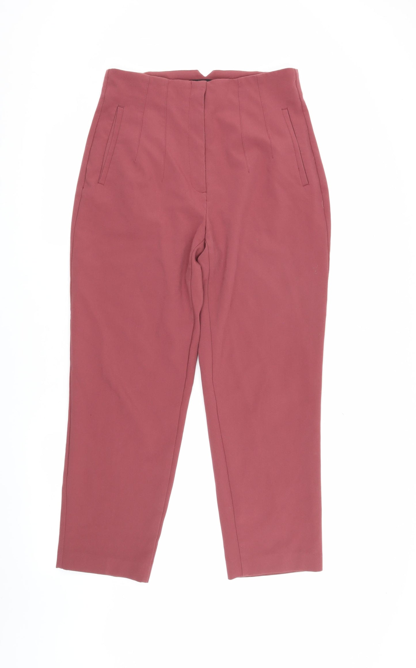 Womens UK Size 12 Zara   Red Trousers