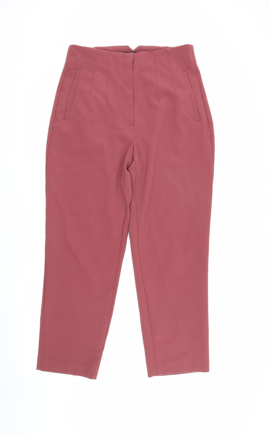 Womens UK Size 12 Zara   Red Trousers