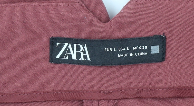 Womens UK Size 12 Zara   Red Trousers