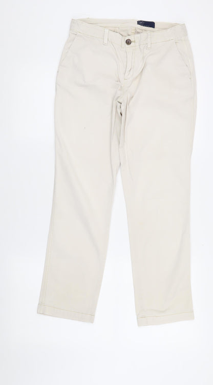 Womens UK Size 4 Gap Classic Fit Chino Beige Trousers