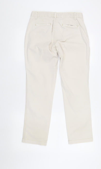 Womens UK Size 4 Gap Classic Fit Chino Beige Trousers