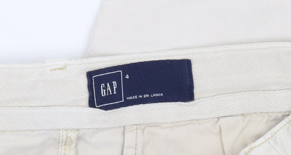 Womens UK Size 4 Gap Classic Fit Chino Beige Trousers