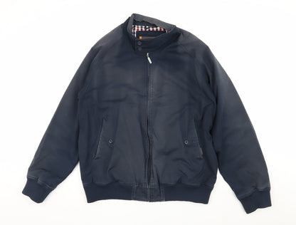 Mens UK Size 2XS Ben Sherman Blue Bomber Jacket