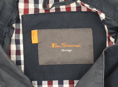 Mens UK Size 2XS Ben Sherman Blue Bomber Jacket
