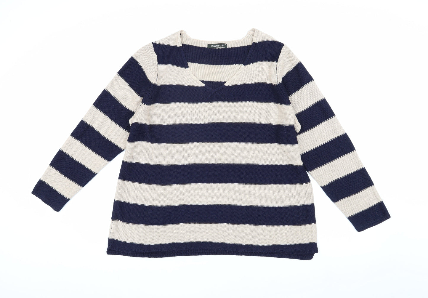 Womens UK Size M Bonmarché Blue Pullover Jumper