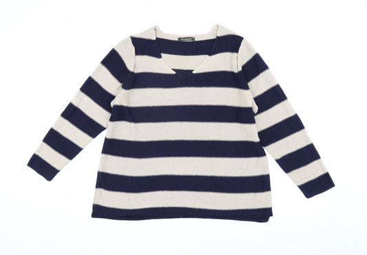 Womens UK Size M Bonmarché Blue Pullover Jumper