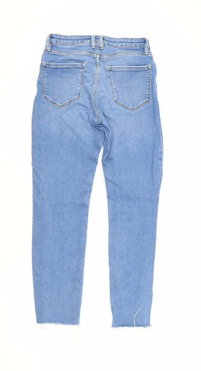 Womens UK Size 10 MNG Regular Fit Skinny Blue Jeans