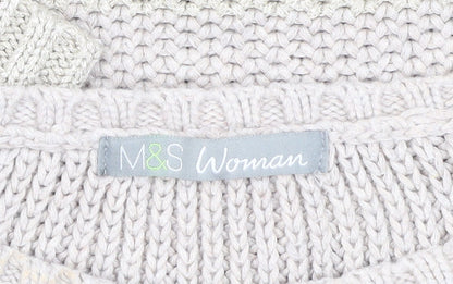 Womens UK Size 12 Marks and Spencer Beige Pullover Jumper