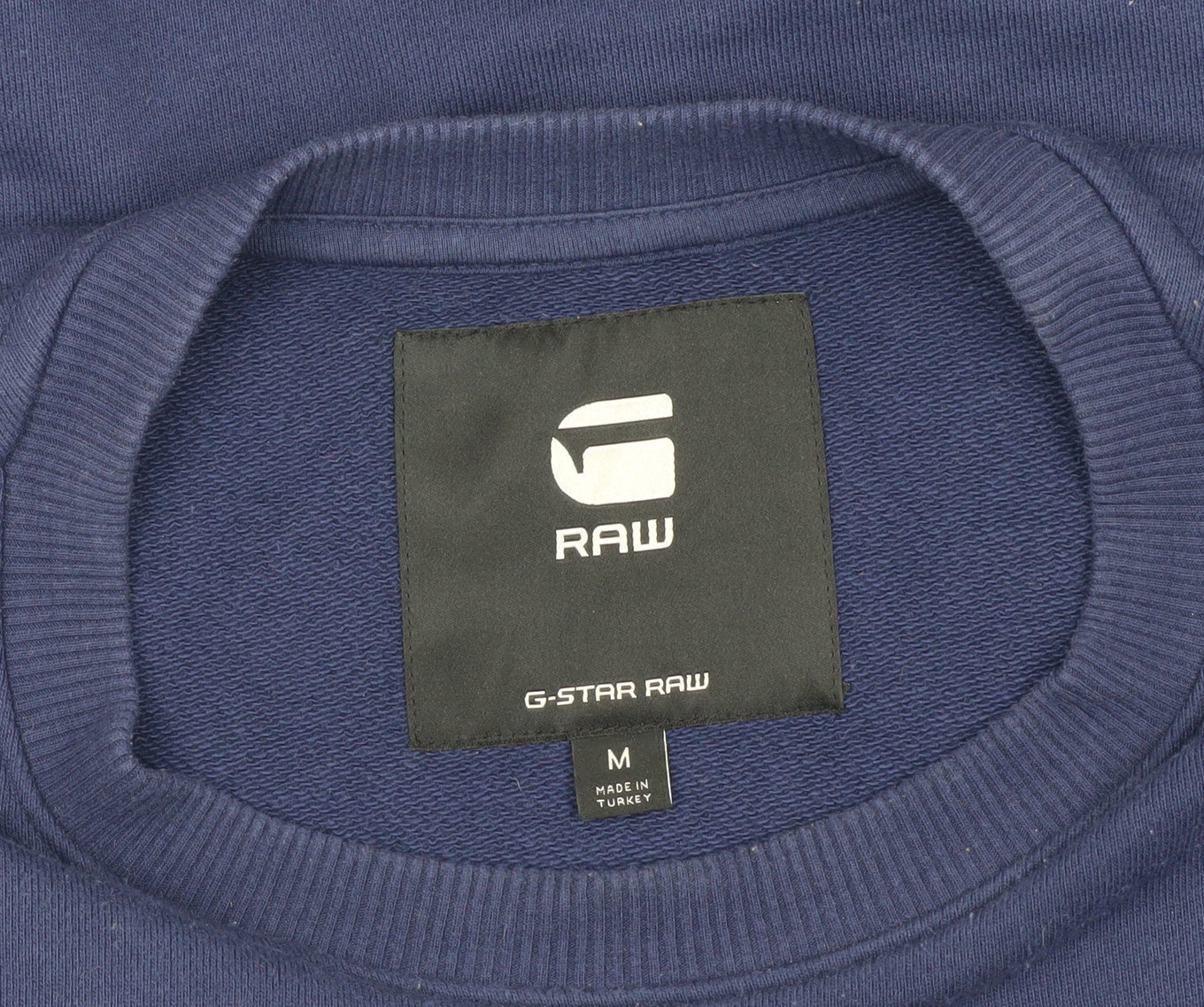 Mens UK Size M G-Star RAW Blue Pullover Sweatshirt