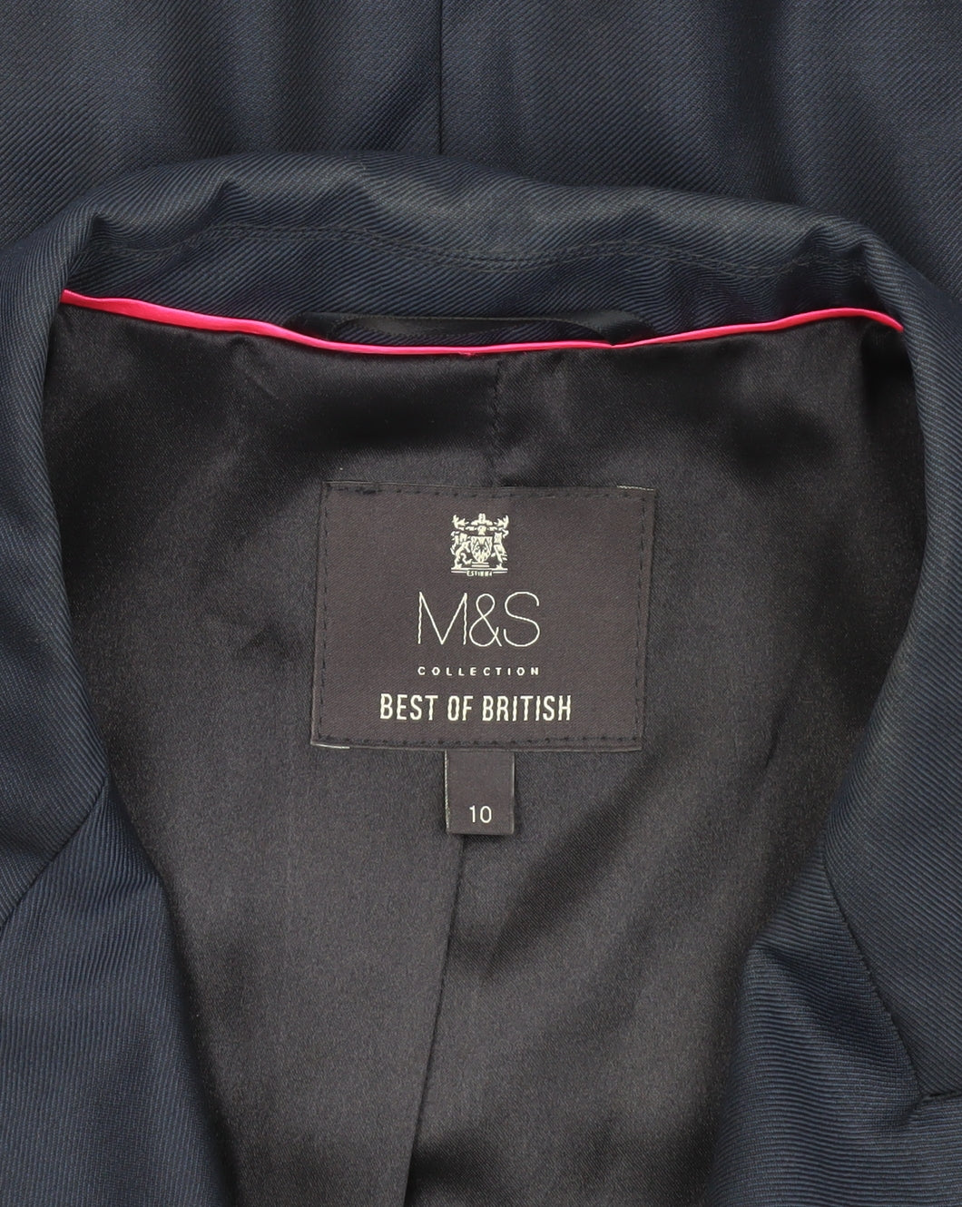 Marks and Spencer Women's Blue Blazer Size 10 Regular