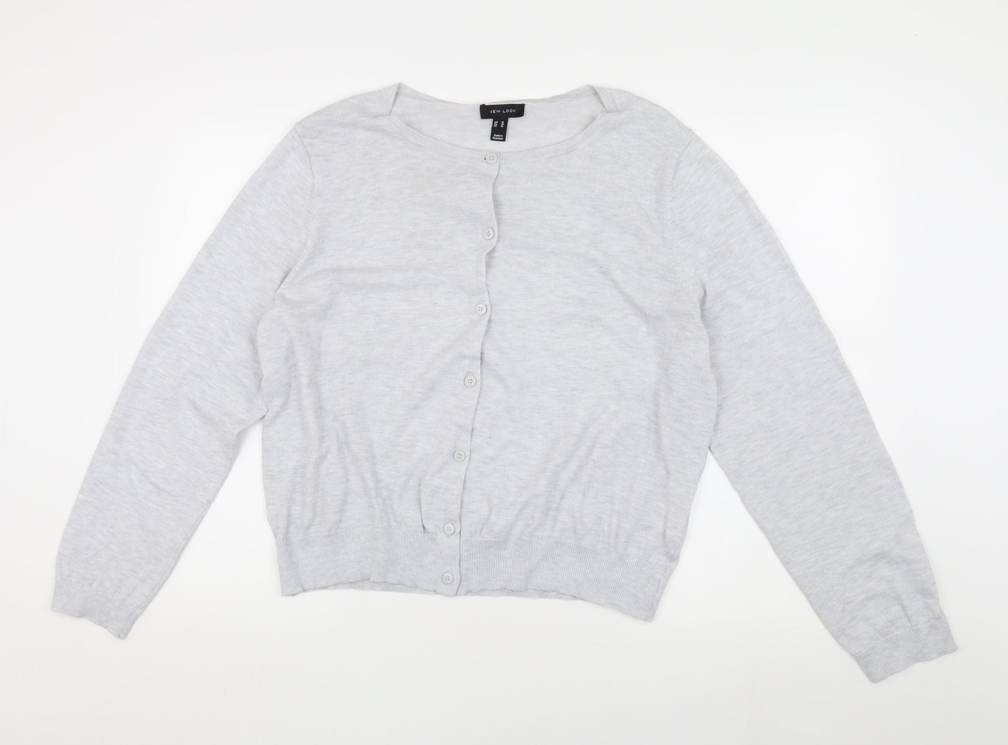 Womens UK Size 18 New Look Grey Cardigan Jumper