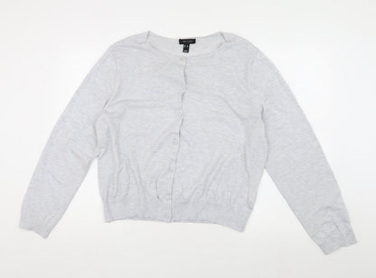 Womens UK Size 18 New Look Grey Cardigan Jumper