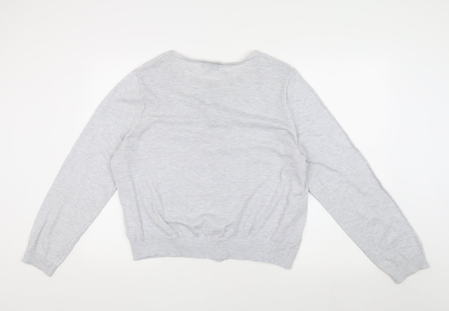 Womens UK Size 18 New Look Grey Cardigan Jumper