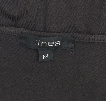 Womens UK Size M Linea Black Wrap Blouse