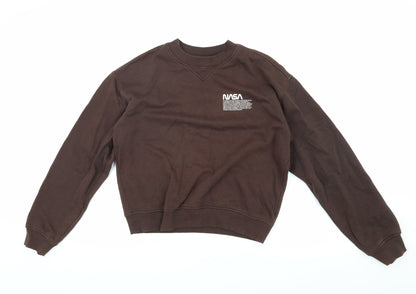 H&M Women’s Brown NASA Sweatshirt - Size 8