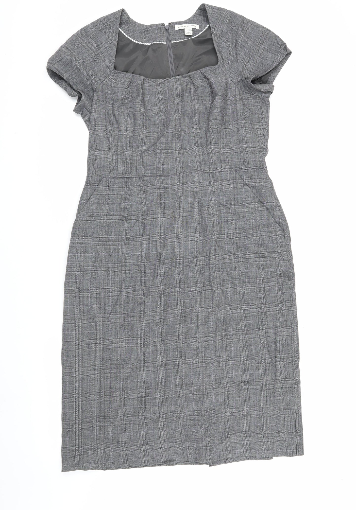 Banana Republic Women’s Grey Sheath Dress, Size 12