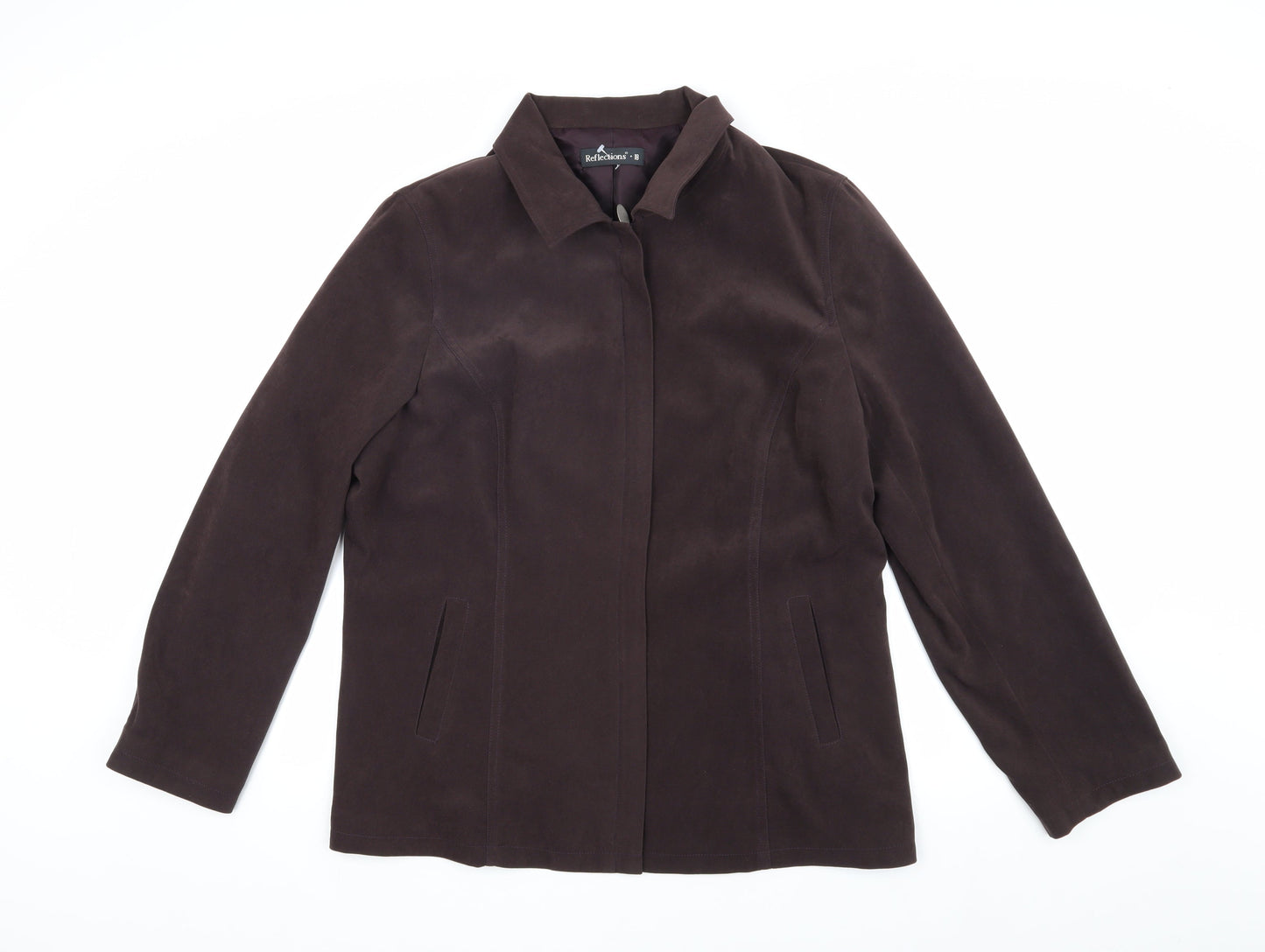 Womens UK Size 18 Reflections Brown Basic Jacket