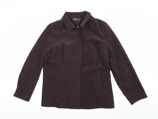 Womens UK Size 18 Reflections Brown Basic Jacket