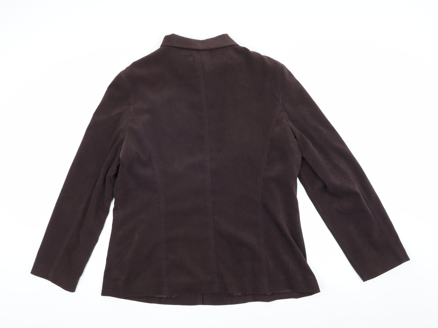 Womens UK Size 18 Reflections Brown Basic Jacket