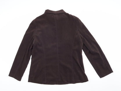 Womens UK Size 18 Reflections Brown Basic Jacket