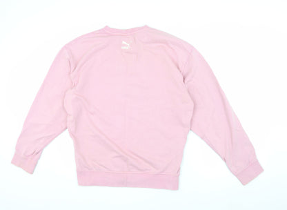 Puma Women's Pink Pullover Sweatshirt, Size S