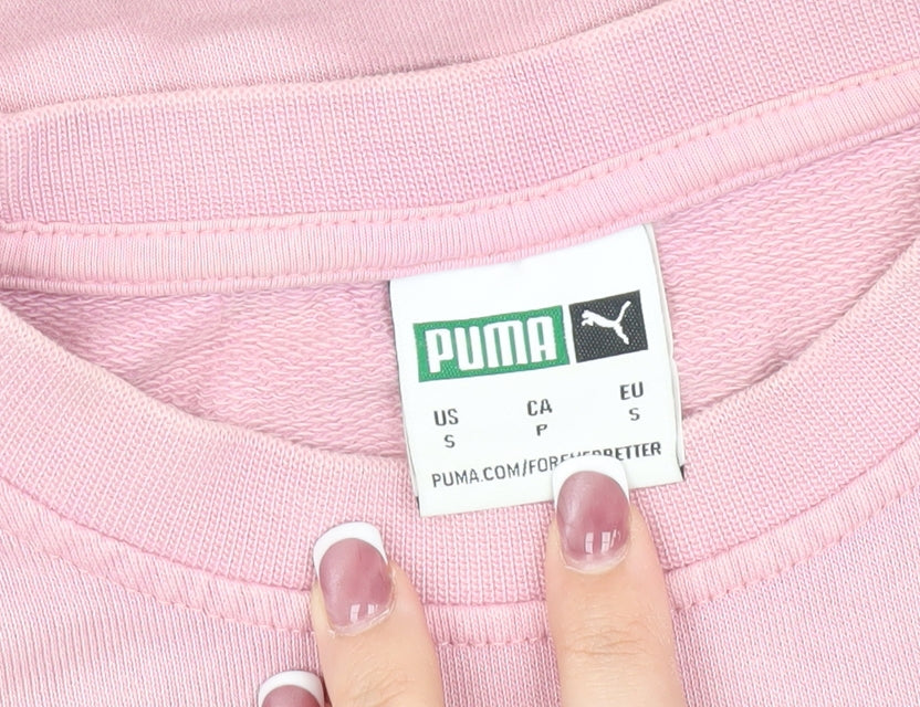 Puma Women's Pink Pullover Sweatshirt, Size S