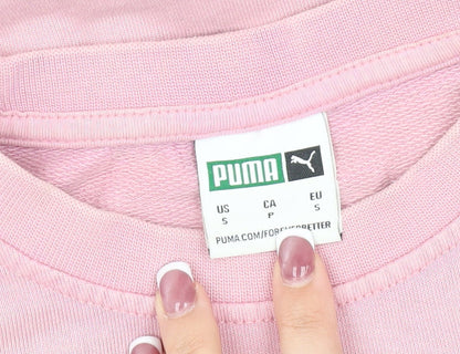 Puma Women's Pink Pullover Sweatshirt, Size S