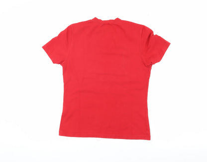 Womens UK Size M le coq sportif Red Basic T-Shirt