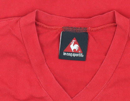 Womens UK Size M le coq sportif Red Basic T-Shirt