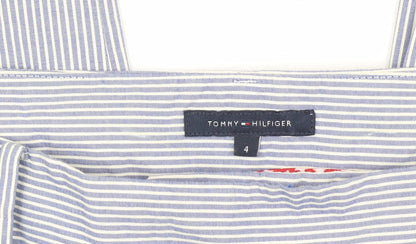 Womens UK Size 4 Tommy Hilfiger Regular Fit Chino Blue Trousers