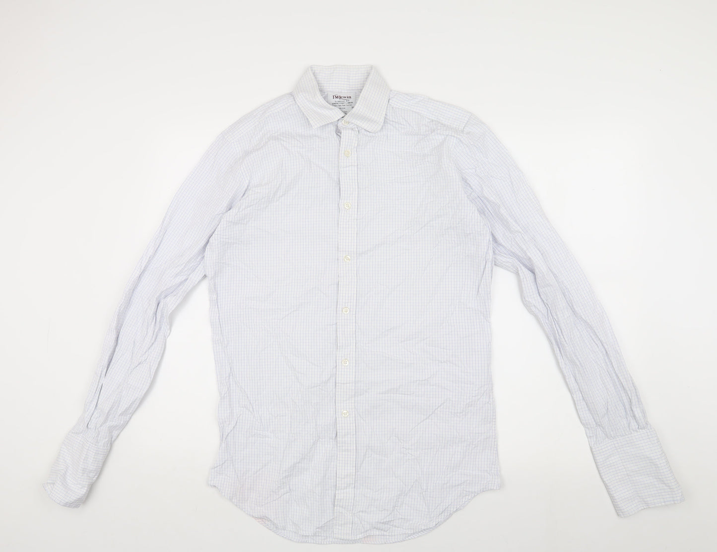 T.M.Lewin Men's White Slim Fit Dress Shirt 15.5