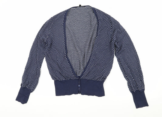 Womens UK Size L Marks and Spencer Blue Cardigan Jumper