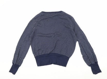 Womens UK Size L Marks and Spencer Blue Cardigan Jumper