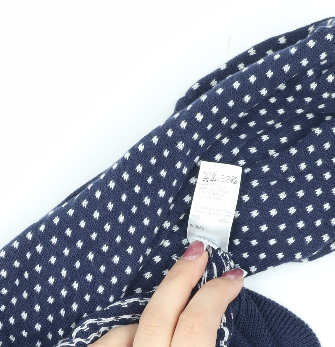 Womens UK Size L Marks and Spencer Blue Cardigan Jumper