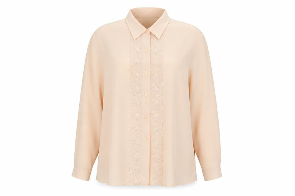 Womens UK Size 20 Marks and Spencer Beige Basic Blouse