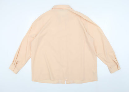 Womens UK Size 20 Marks and Spencer Beige Basic Blouse